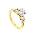 Anello da donna in acciaio inossidabile di alta qualità, stile lusso leggero, con diamanti incastonati. Gioielli in acciaio inossidabile di alta qualità.